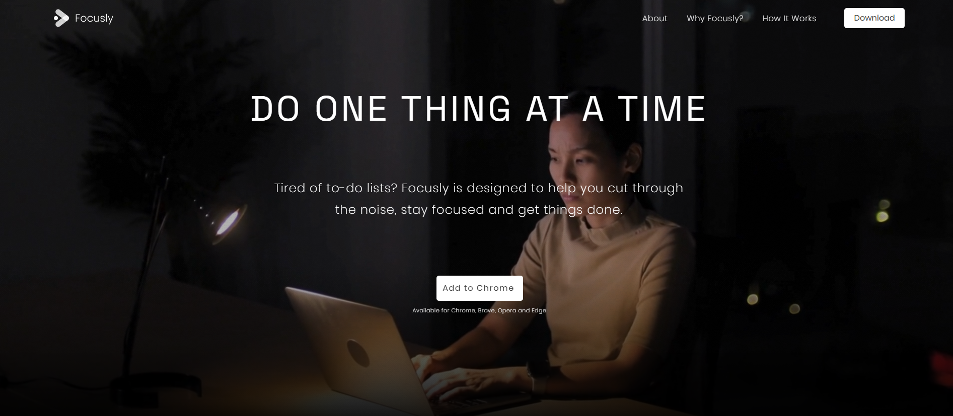 Focusly product website